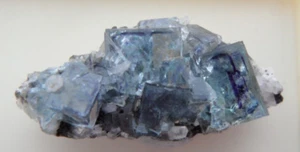 top Fluorit Stufe blau Zonar Transparent Sauberg Ehrenfriedersdorf /Erzgebirge.. - Bild 1 von 13