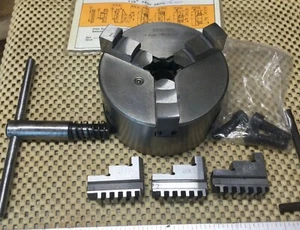 metal turning chuck and jaws - Picture 1 of 9