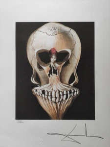 Litografía firmada por Salvador Dalí - Bailarina en cabeza de muerte, 1939 - Imagen 1 de 4