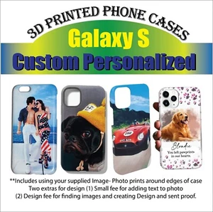 Samsung Galaxy S Series Custom printed 3D Sublimated phone cases personalized - Picture 1 of 11
