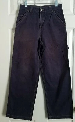 切诺基 14 码蓝色 100% 棉木匠裤子对比针 24W × 26L Y2k — 第 1/4 张图片