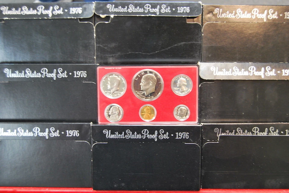 8 Set LOT of 1976-S U.S. Proof Sets ORIGINAL - Image 1 of 1