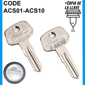 2x LLAVE DE REPUESTO PARA ACS THULE BRINK BARRA DE REMOLQUE CÓDIGO ACS01-ACS10 - Imagen 1 de 8