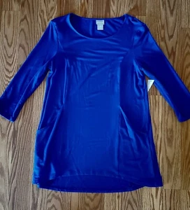 Chicos Women's Tunic Top With Pockets Size 0 U.S. Small - Picture 1 of 4