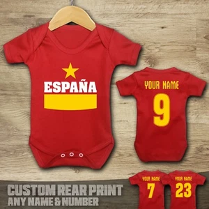 Spanien - España - Fußball - Baby Weste Anzug Grow - Bild 1 von 2