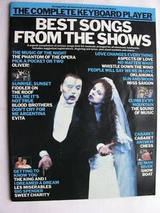 THE COMPLETE KEYBOARD PLAYER BEST SONGS FROM THE SHOWS Kenneth Baker 16 Songs - Picture 1 of 3