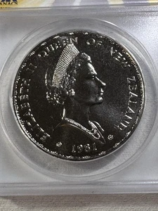 1981 New Zealand $1 Royal Visit Commemorative Graded MS 69 by ANACS - Picture 1 of 8