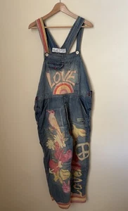 Mono Woodstock Magnolia Pearl Love Applique Envejecido Lavado Indigo OS - Imagen 1 de 10