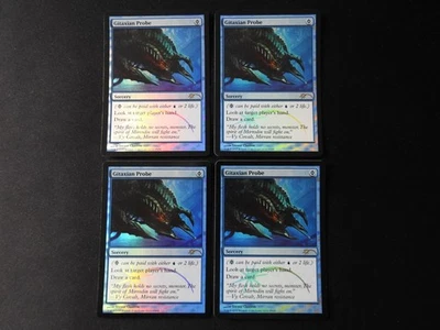 4x  Gitaxian Probe FOIL MP [FNM Promos] Mtg Magic Free Tracking! - Image 1 of 4