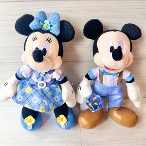 Disney Land Mickey & Minnie Mouse Plüsch Schlüsselanhänger blau Ever After Tokyo Japan - Bild 1 von 21
