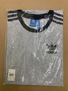 Adidas Originals Men’s 3-Stripes Tees Crew Neck Short Sleeve T-Shirt Grey XXL - Picture 1 of 4