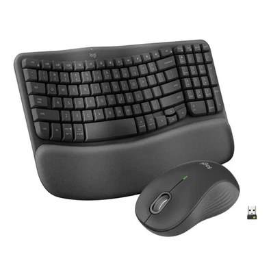 Logitech Wave Keys MK670 Combo Ergonomic Wireless Keyboard and Mouse - Image 1 of 4