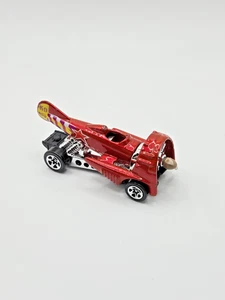 1996 Hot Wheels First Editions Dogfighter K-9 Airplane Metalflake Red Car - Picture 1 of 5