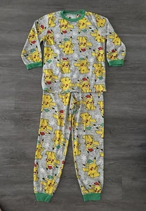 Kids Pokémon Christmas Pajamas 14/16 2pc Pants Shirt - Picture 1 of 5