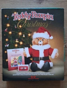 Vintage 1985 Teddy Ruxpin Christmas Outfit, Book& Cassette - Picture 1 of 5