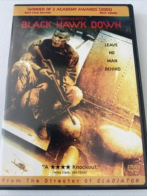 Black Hawk Down (DVD, 2002) – Ridley Scott – War Action Drama – Widescreen Foto 1 de 4
