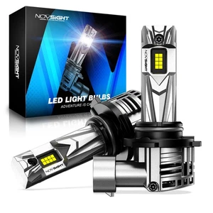 NOVSIGHT 9005 HB3 LED Headlight Bulbs for High Beam 600% High Brightness White - Picture 1 of 8