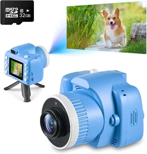 Macchina fotografica per bambini con proiettore videoregistrazione bambini proiettore storie ragazze regali - Foto 1 di 6