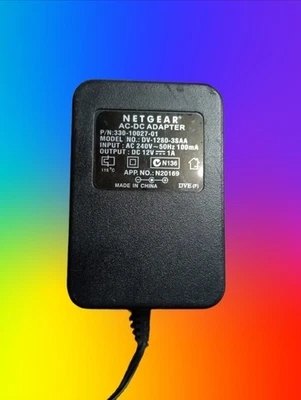 Genuine Netgear DV-1280-3SAA 330-10027-01 AC Power (12V 1A) FREE POS AUS - Image 1 of 3