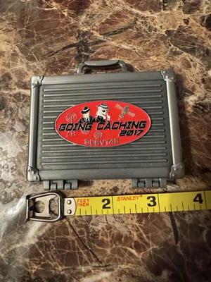 GOING CACHING 2017  - SPY GAMES- Mega-Event - New Unactivated Geocoin - Image 1 of 3