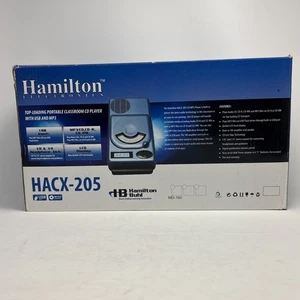 Nuevo - Hamilton Buhl Cargador Superior Portátil Aula Reproductor de CD USB MP3 HACX-205 - Imagen 1 de 9