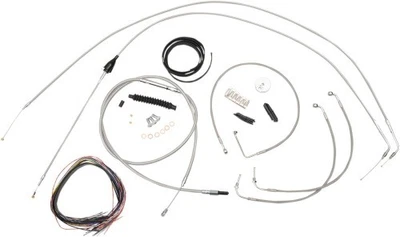 Kit completo de cable/freno y amplificador de manillar LA Choppers línea de embrague/cable - Foto 1 de 3