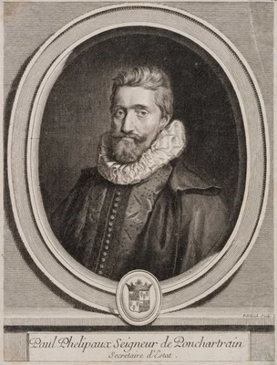 N. EDELINCK (1681-1767), Porträt des Paul Phélypaux, um 1700, KSt. Klassizismus - Bild 1 von 4