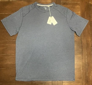 Tasc Men's Carrolton Mini Stipe T Shirt Short Sleeve T Shirt XL Dusk Heather NWT - Picture 1 of 4