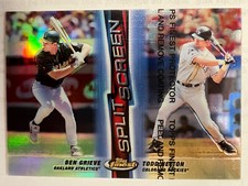 1999 Topps Finest Todd Helton Ben Grieve Split Screen Refractor Insert #SS13