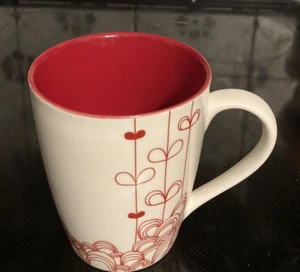 Starbucks Bone China Becher Schnur Red Hearts 16oz 2009 Valentinstag - Bild 1 von 6