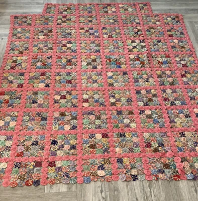 Edredón Yo Yo Yo Rosa Boarder De Colección Medidas 82" por 99" Cama Queen con Marco de Almohada  Foto 1 de 4