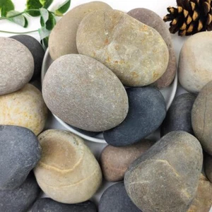 20Lbs Natural River Rocks, 3"-4" Premium Pebbles for Garden and Landscape Design - Picture 1 of 6
