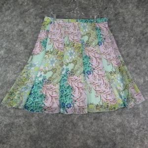 New York Collection Skirt Womens Petite Extra Large Multicolor Floral Lined - Picture 1 of 16