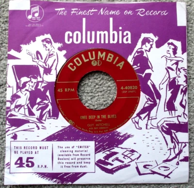 Guy Mitchell With Ray Conniff - Knee Deep In The Blues  7"  Single  NEAR MINT - Image 1 of 3
