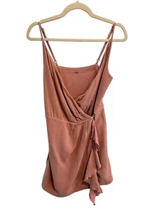 FREE PEOPLE Damen Mini Wickelkleid CALL IT SIMPLE LOVE Blush Pink Gr. XS ? - Bild 1 von 4