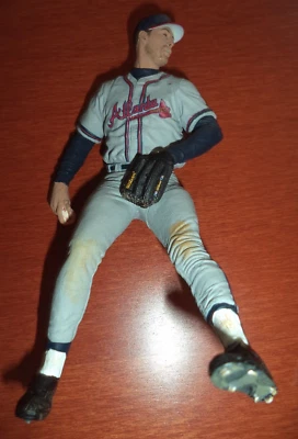 Atlanta Braves Greg Maddux Grey Jersey McFarlane Damaged - Image 1 of 3