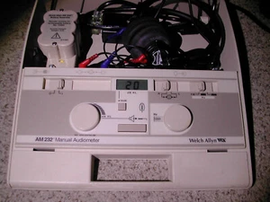 Welch Allyn AM-232 Manual Audiometer May2025 Cal + Battery Option125to220VAC - Picture 1 of 18