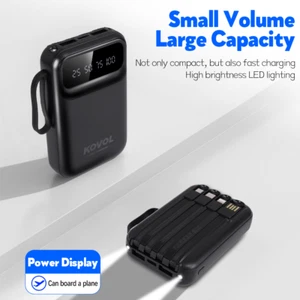 9000000mAh Powerbank Zewnętrzna bateria Ładowarka Dodatkowa bateria 4 USB do wszystkich telefonów komórkowych - Zdjęcie 1 z 39