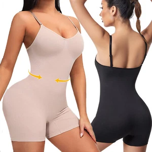 Women Shapewear Tummy Control Seamless Jumpsuit Slimming Bodysuits Sculpting Top - Picture 1 of 15