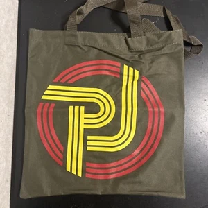 PEARL JAM GREEN CANVAS TOTE BAG NEU - Bild 1 von 3