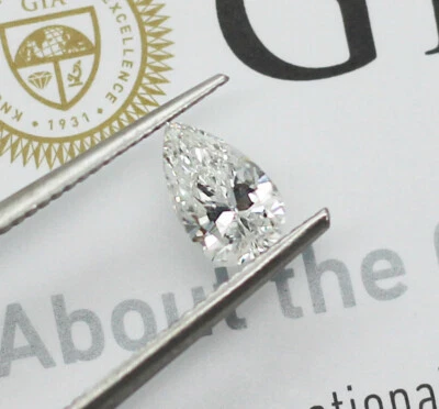 GIA Certified 0.70ct G/SI2 Laser Inscribed Pear Brilliant Cut Loose Diamond - Image 1 of 4