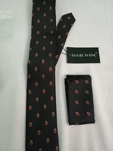 Barry.Wang Fun Animal Ties for Men Designer Handkerchief OWL - Picture 1 of 4