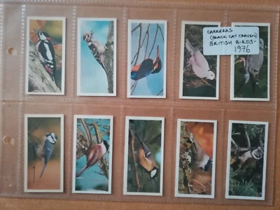 Carreras(Black Cat Craven)-British Birds(1976)-Full set of 50 in sleeves - Image 1 of 4