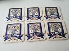 6 "Labatt Blue" Blue Jays Beer Coaster Vtg Cardboard Player Of The Game #Z83
