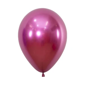 Sempertex 30cm Metallic Reflex Fuchsia Latex Balloons 912, 50PK Pack of 50 - Picture 1 of 1