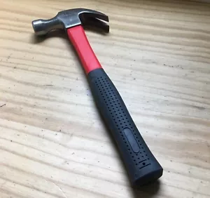 Draper 16 Oz Forged Steel Claw Hammer Red & Black Fiber Glass Handle 13"L - Picture 1 of 5