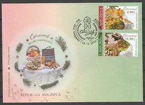 Moldova 2023 Christmas, Traditional food FDC - Picture 1 of 1
