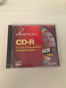 NEW Imation CDR Media 12X Compatible 700MB 80MIN Factory Sealed - Picture 1 of 2