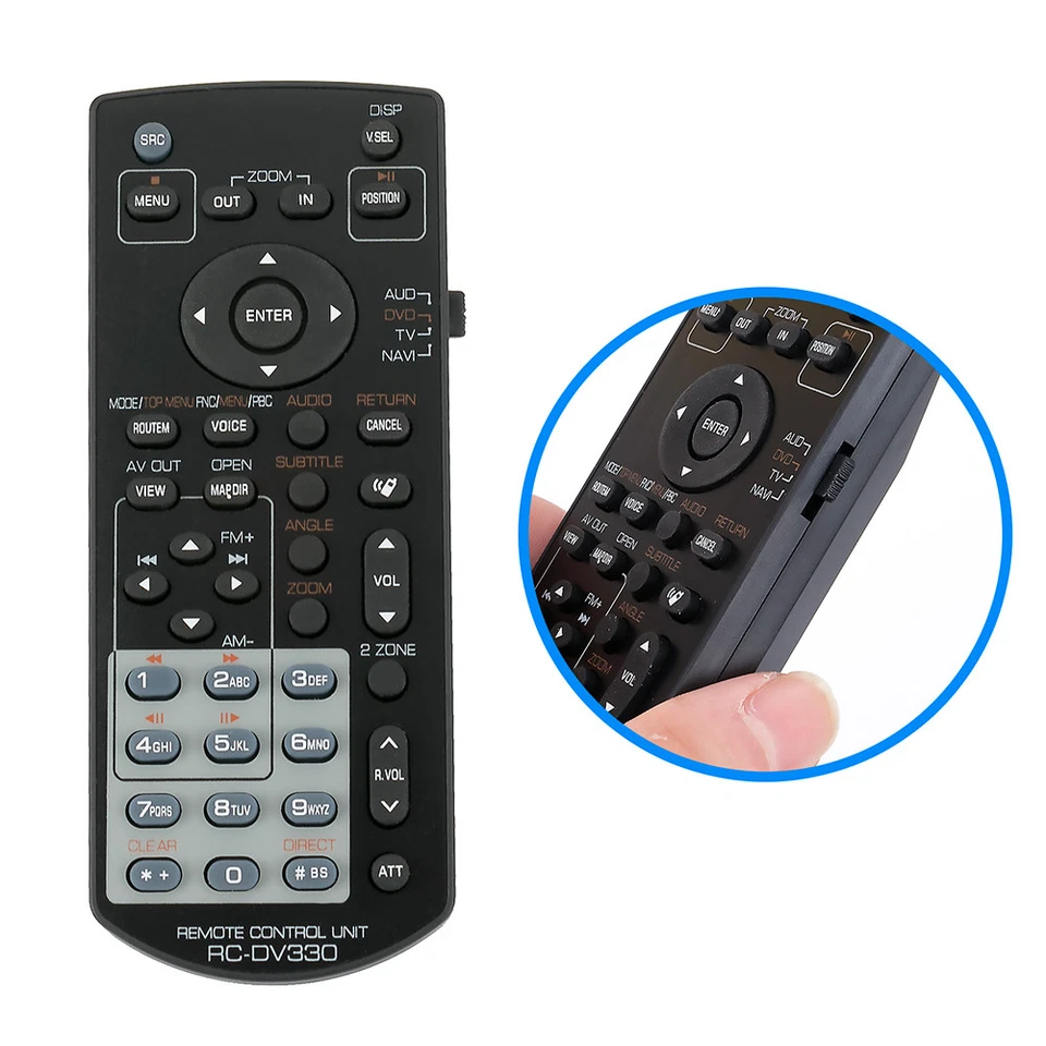 RC-DV330 Replaced Remote for Kenwood DNX7000EX DDX714 DNX7140 DDX7034BT