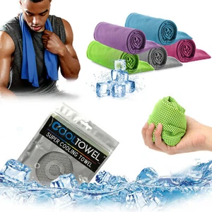 Ice Cold Instant Cooling Towel for Sports Workout Fitness Gym Yoga Camping - Picture 1 of 54